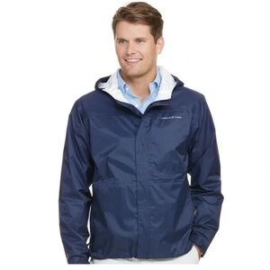 Vineyard Vines Men's Blue Raincoat